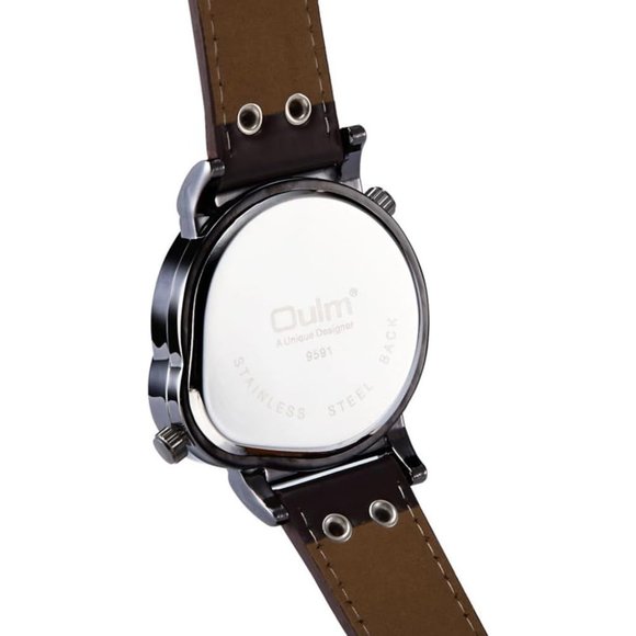 Men's Unique Analog Watch Waterproof Fashion Dress Quartz Wrist Watch Model 9591 - Picture 4 of 7